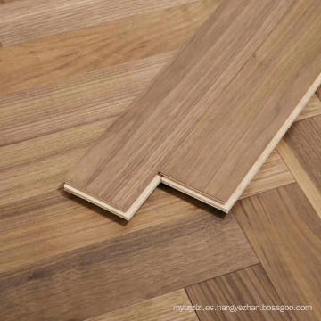 herringbone brushed American Walnu